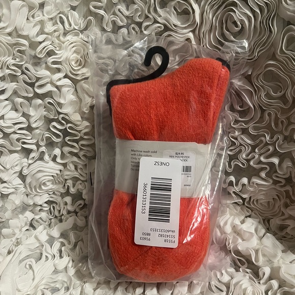 BNWT! Lane Bryant Pink,cherry,orange Boot Socks 3 pairs 🩷❤️🧡 - Picture 3 of 4